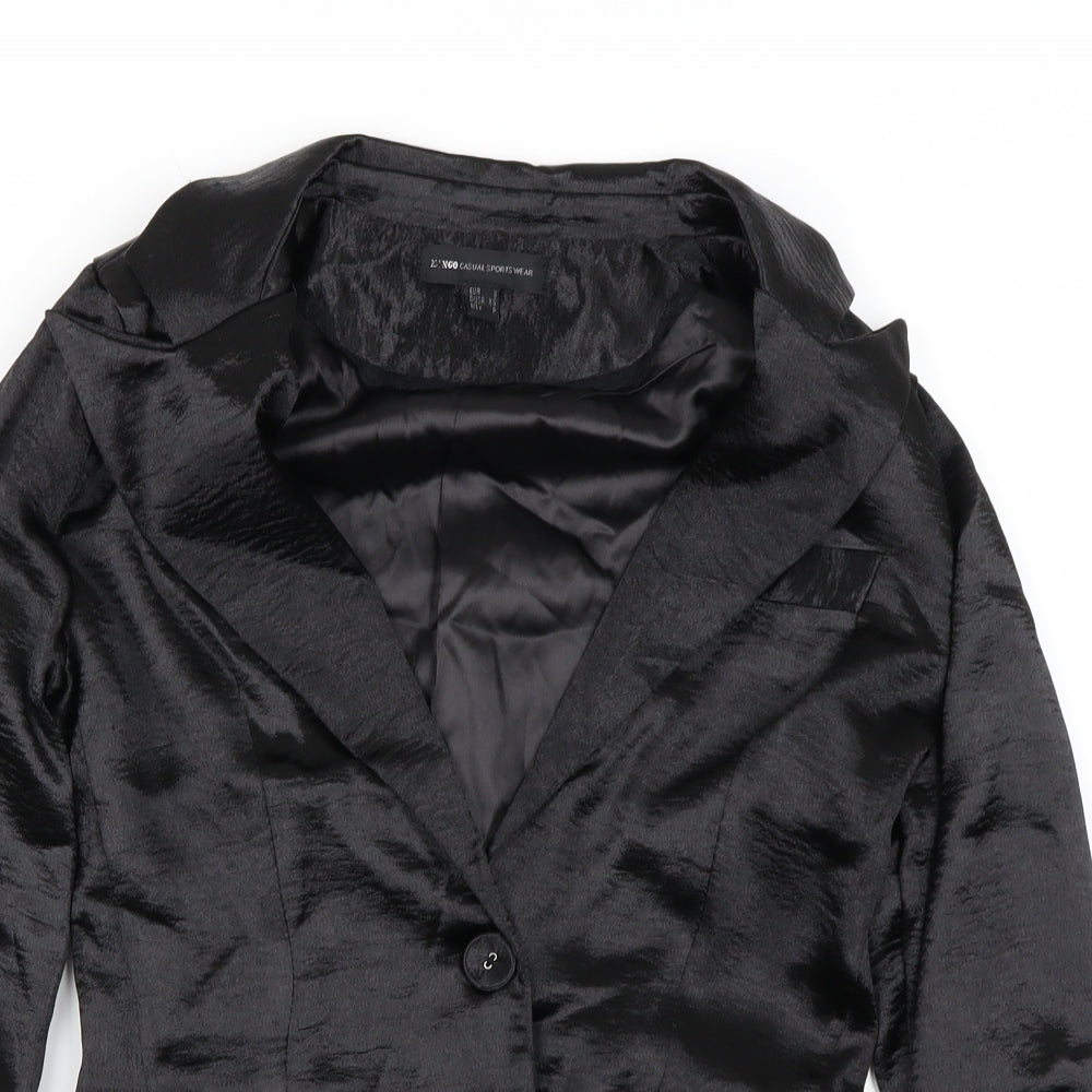Womens UK Size S Mango Black Jacket