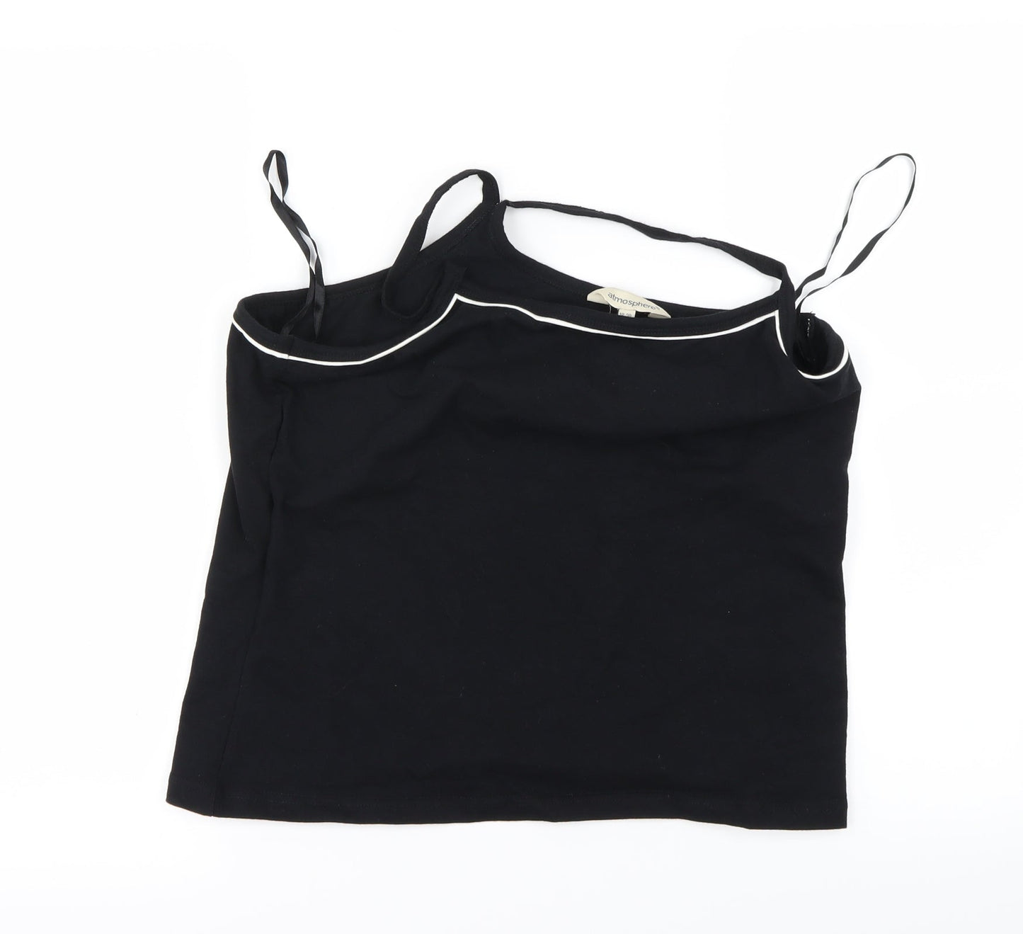 Womens UK Size 20 Atmosphere Black Basic T-Shirt