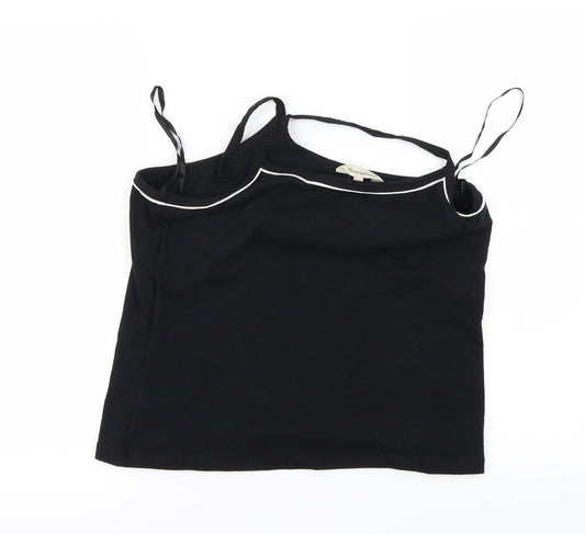 Womens UK Size 20 Atmosphere Black Basic T-Shirt