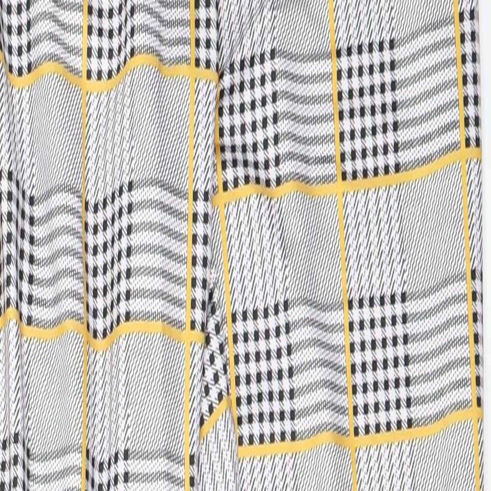 SheIn Womens Grey Check  Jegging Leggings Size XS L24 in