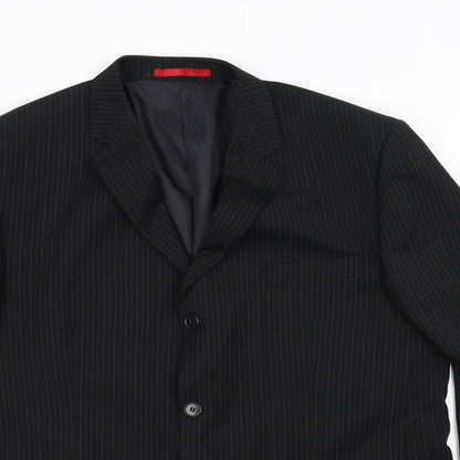 Mens UK Size 44 Burton Regular Black Suit Jacket