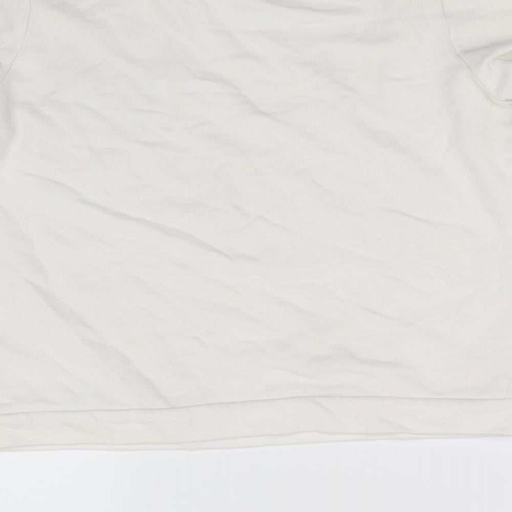 pimkle Womens White   Pullover Sweatshirt Size M