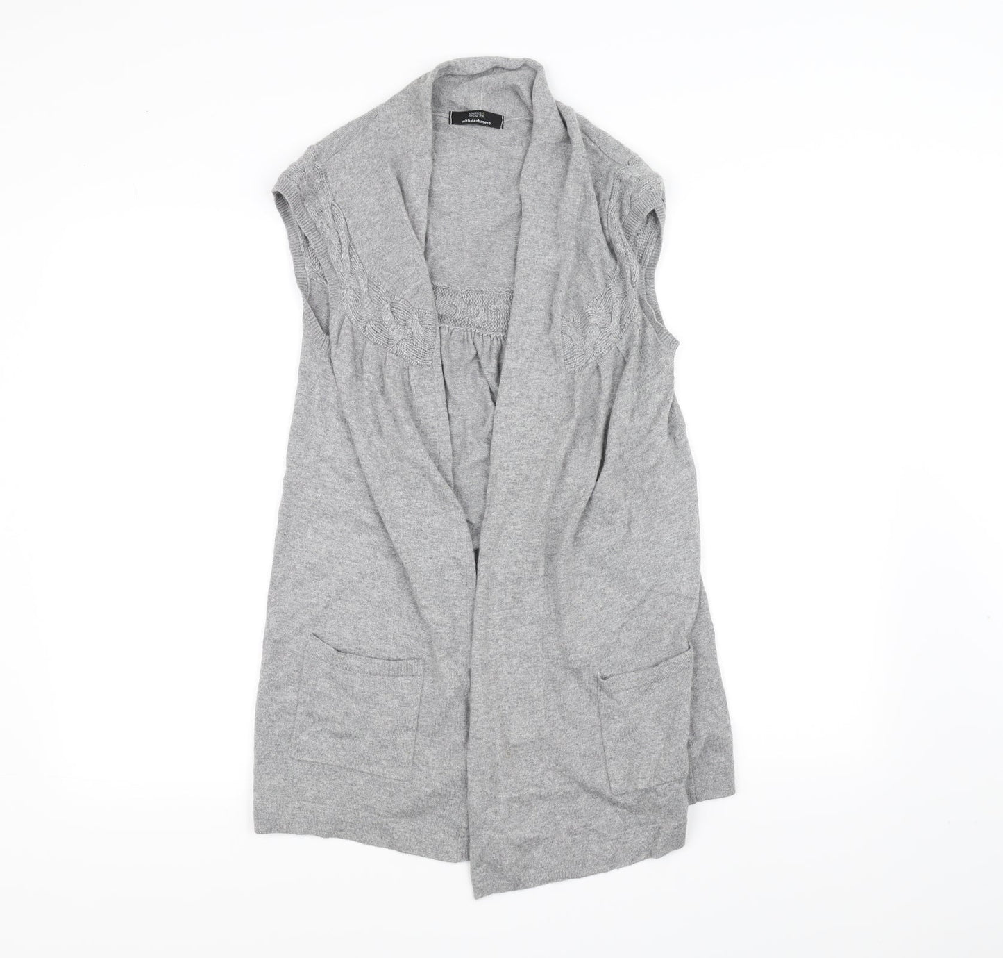 Marks and Spencer Womens Grey   Cardigan Jumper Size 12