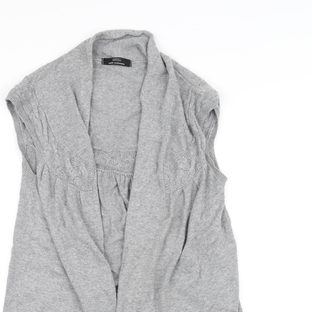 Marks and Spencer Womens Grey   Cardigan Jumper Size 12