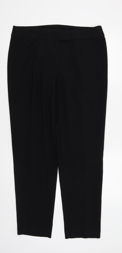 George Womens Black   Trousers  Size 14 L30 in