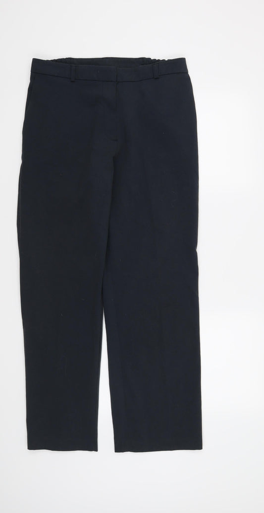 Womens UK Size 12 Preworn Regular Fit  Blue Trousers