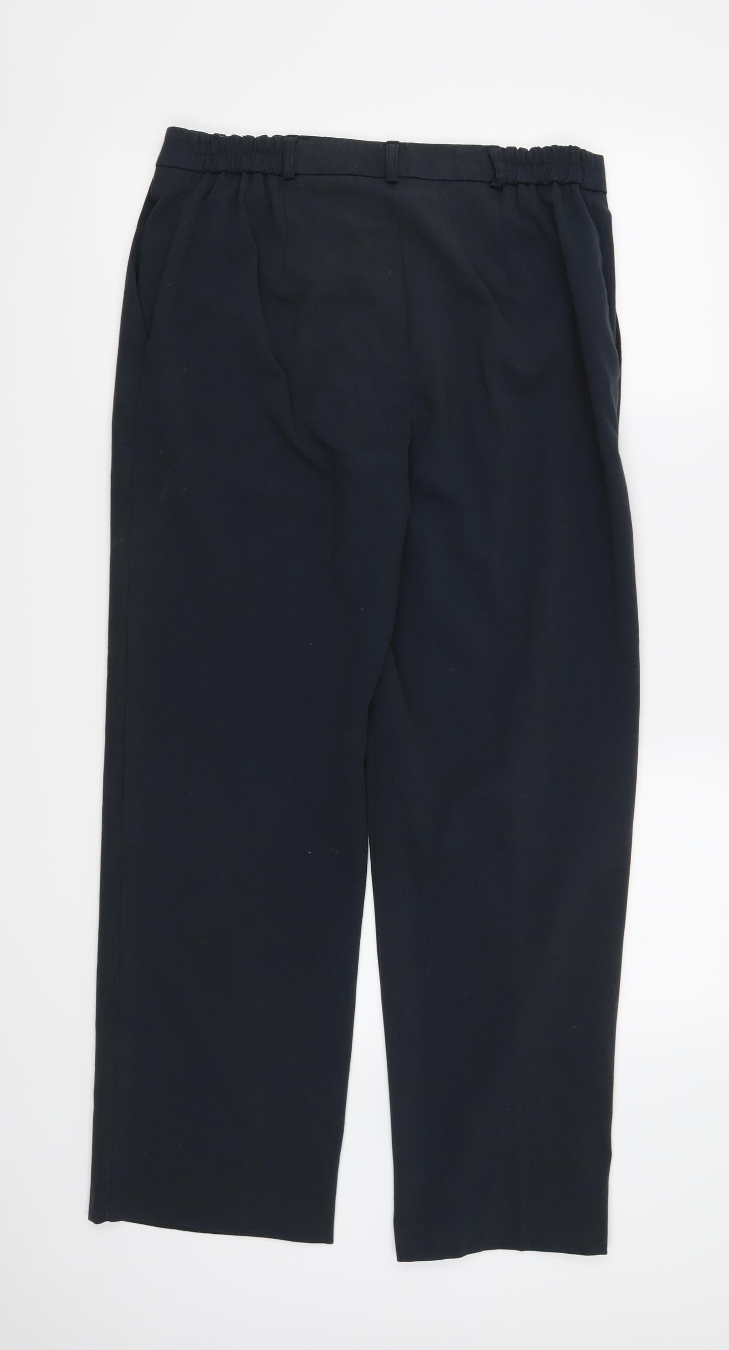 Womens UK Size 12 Preworn Regular Fit  Blue Trousers