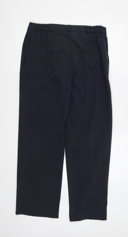 Womens UK Size 12 Preworn Regular Fit  Blue Trousers