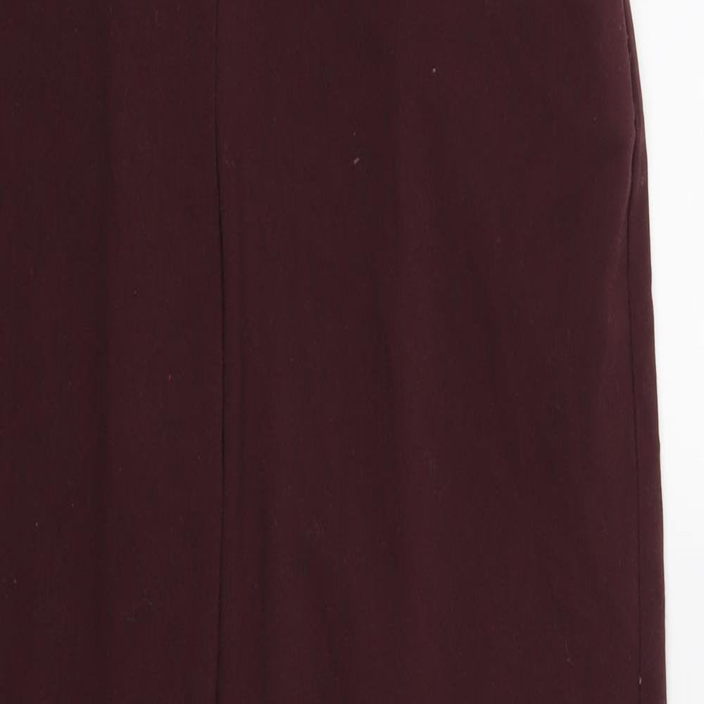 Womens UK Size 12 Marks and Spencer Regular Fit  Red Trousers