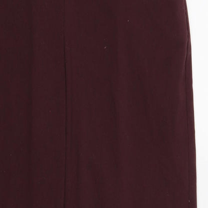 Womens UK Size 12 Marks and Spencer Regular Fit  Red Trousers
