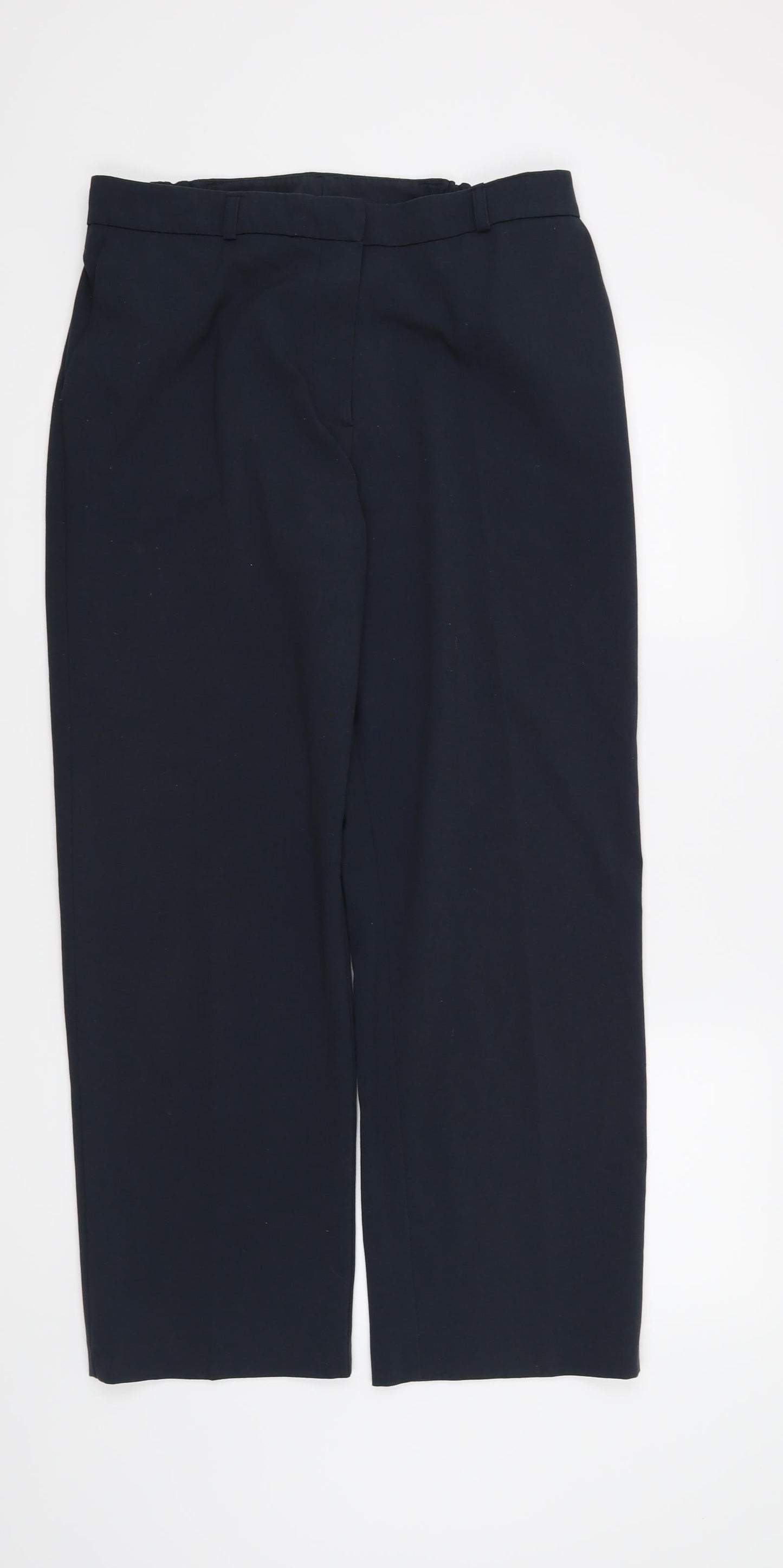 Womens UK Size 12 Preworn Regular Fit  Blue Trousers