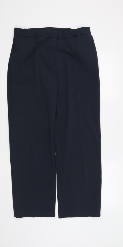 Womens UK Size 12 Preworn Regular Fit  Blue Trousers