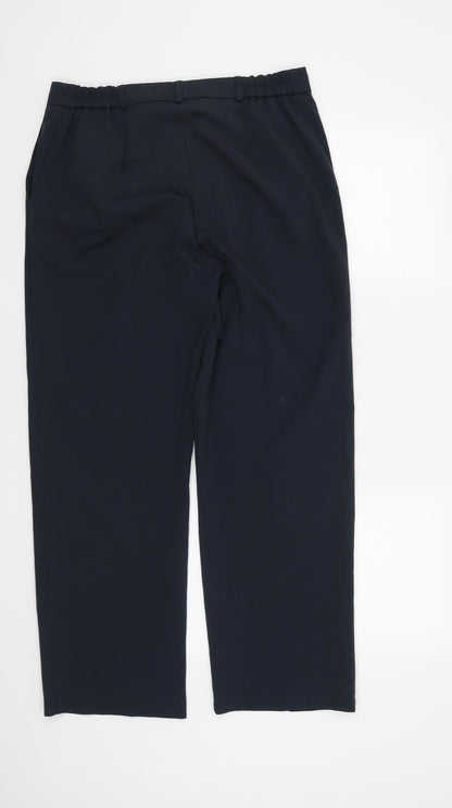 Womens UK Size 12 Preworn Regular Fit  Blue Trousers