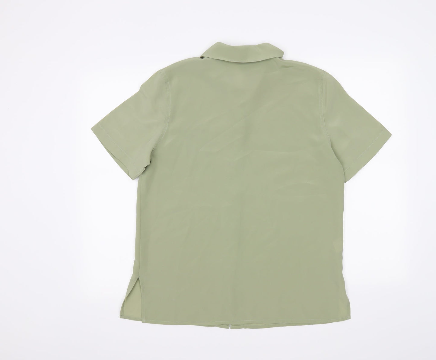 Womens UK Size 10 Isabelle Green Basic Blouse