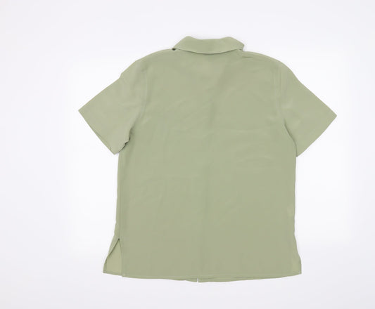 Womens UK Size 10 Isabelle Green Basic Blouse