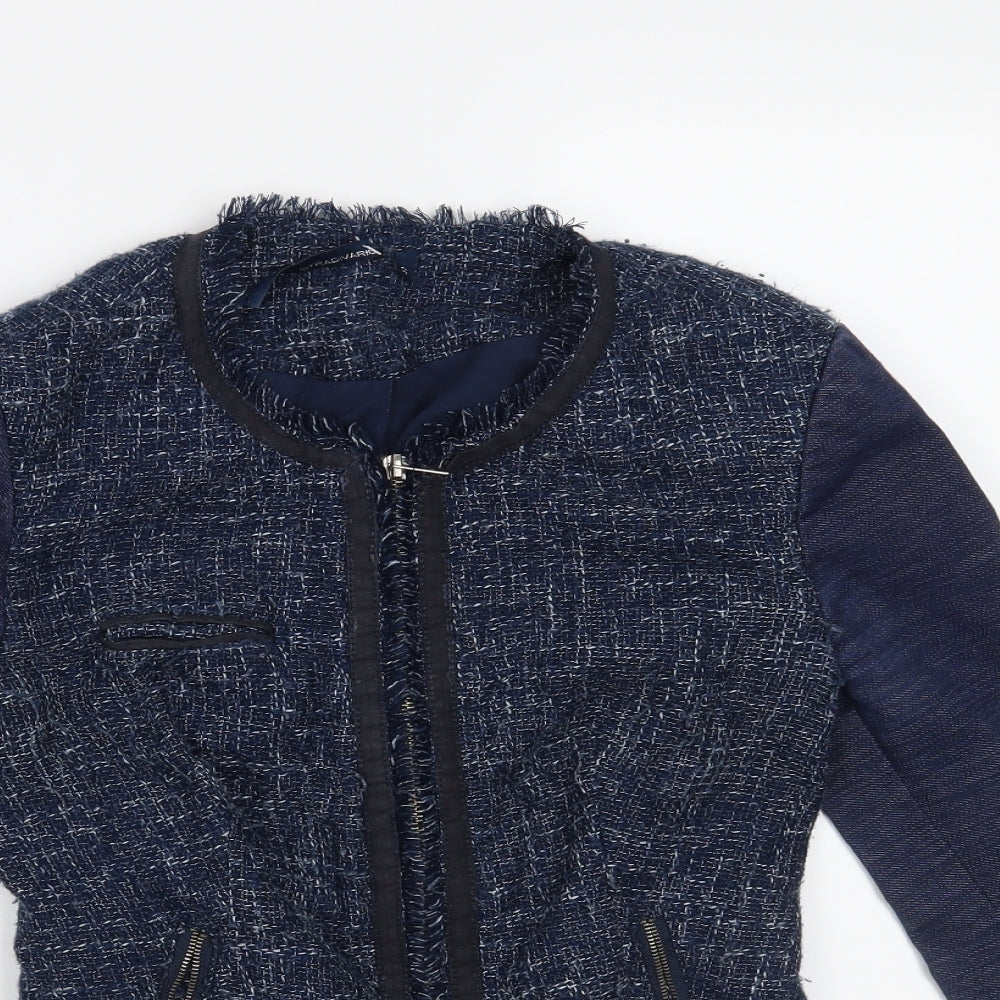 Womens UK Size S Stradivarius Blue Jacket