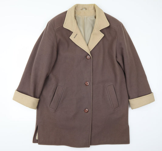 Womens UK Size 18 Essentials Brown Jacket