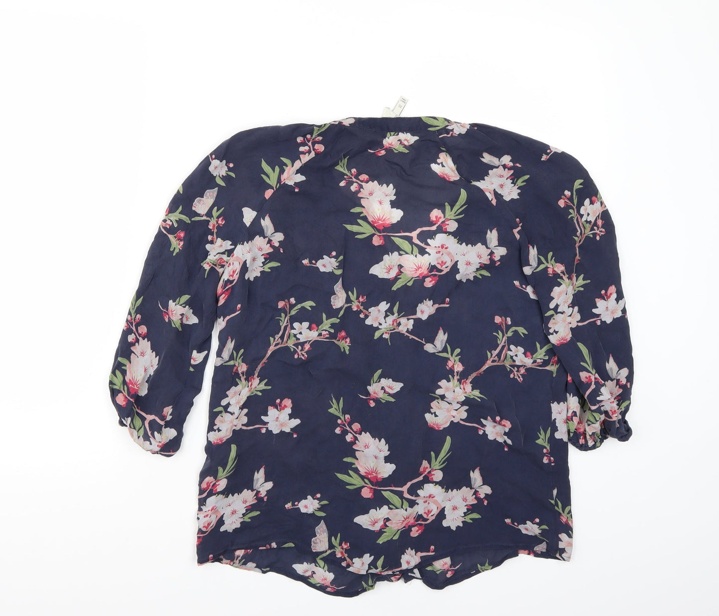 Womens UK Size XS Preworn Blue Basic Blouse