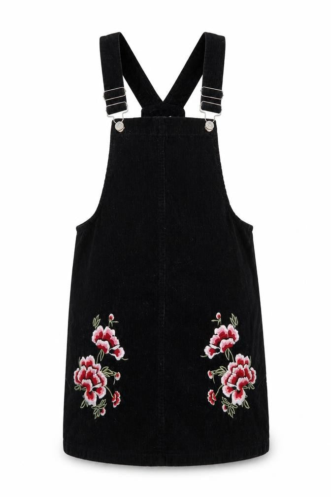 Womens UK Size 8 Denim & Co. One-Piece Black Dungaree