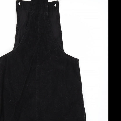 Denim & Co. Womens Black   Dungaree One-Piece Size 8