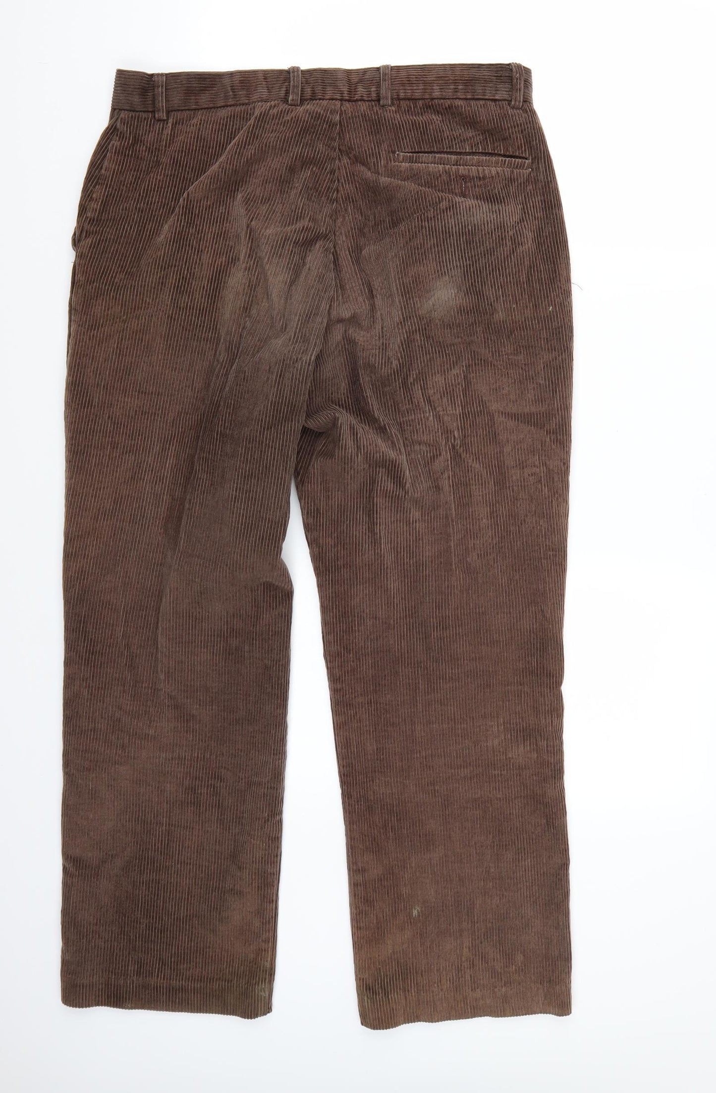 Preworn Womens Brown   Straight Jeans Size 34 L29 in
