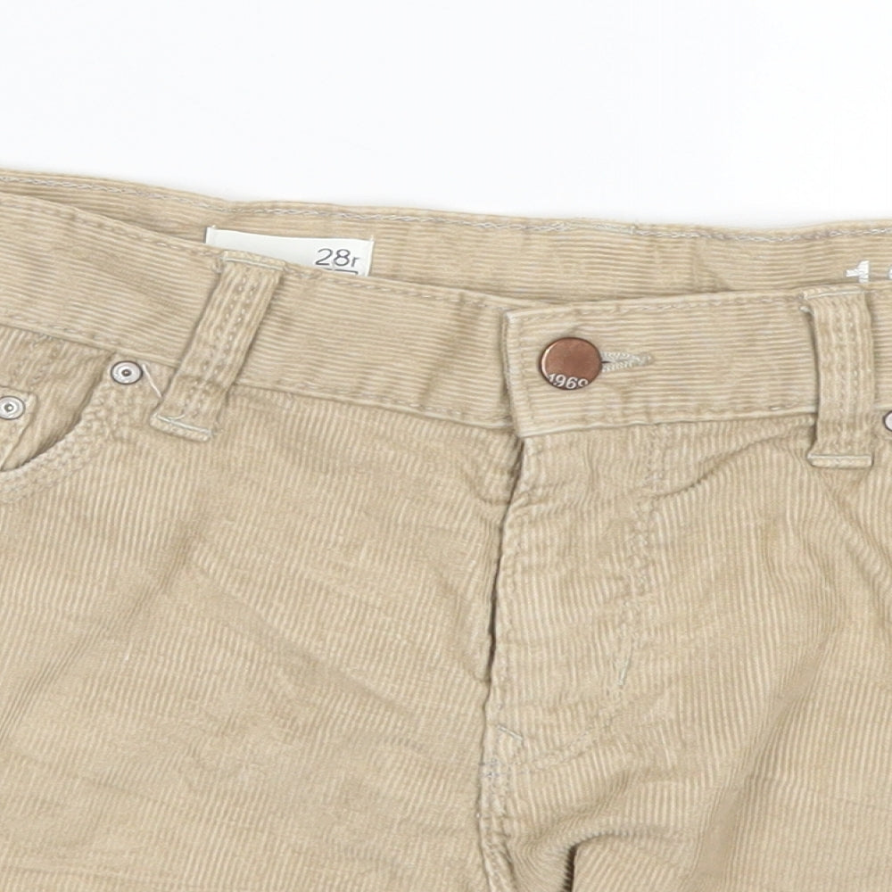 Gap Womens Beige  Corduroy Cut-Off Shorts Size 32 in