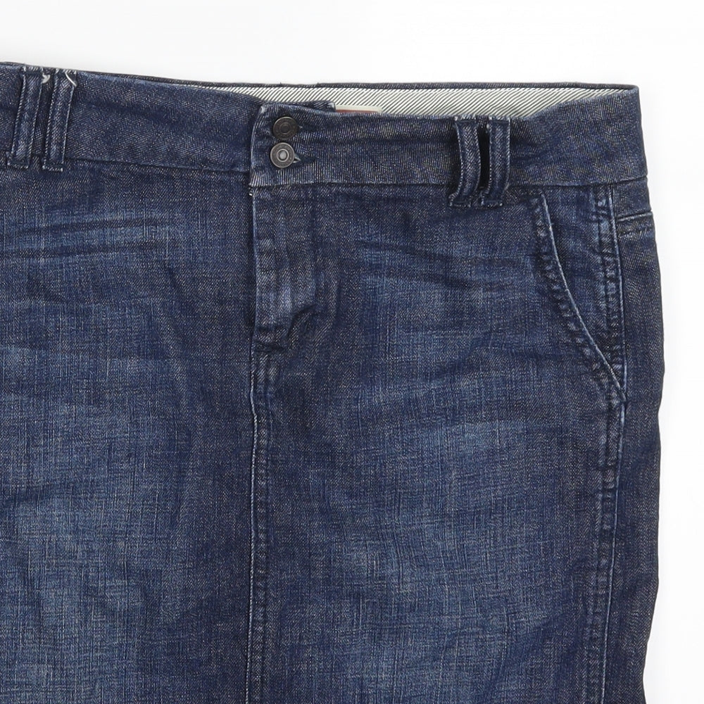 Gap Womens Blue  Denim Straight & Pencil Skirt Size 32 in