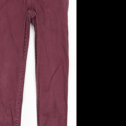 Hollister Womens Purple  Denim Skinny Jeans Size 25 in L27 in