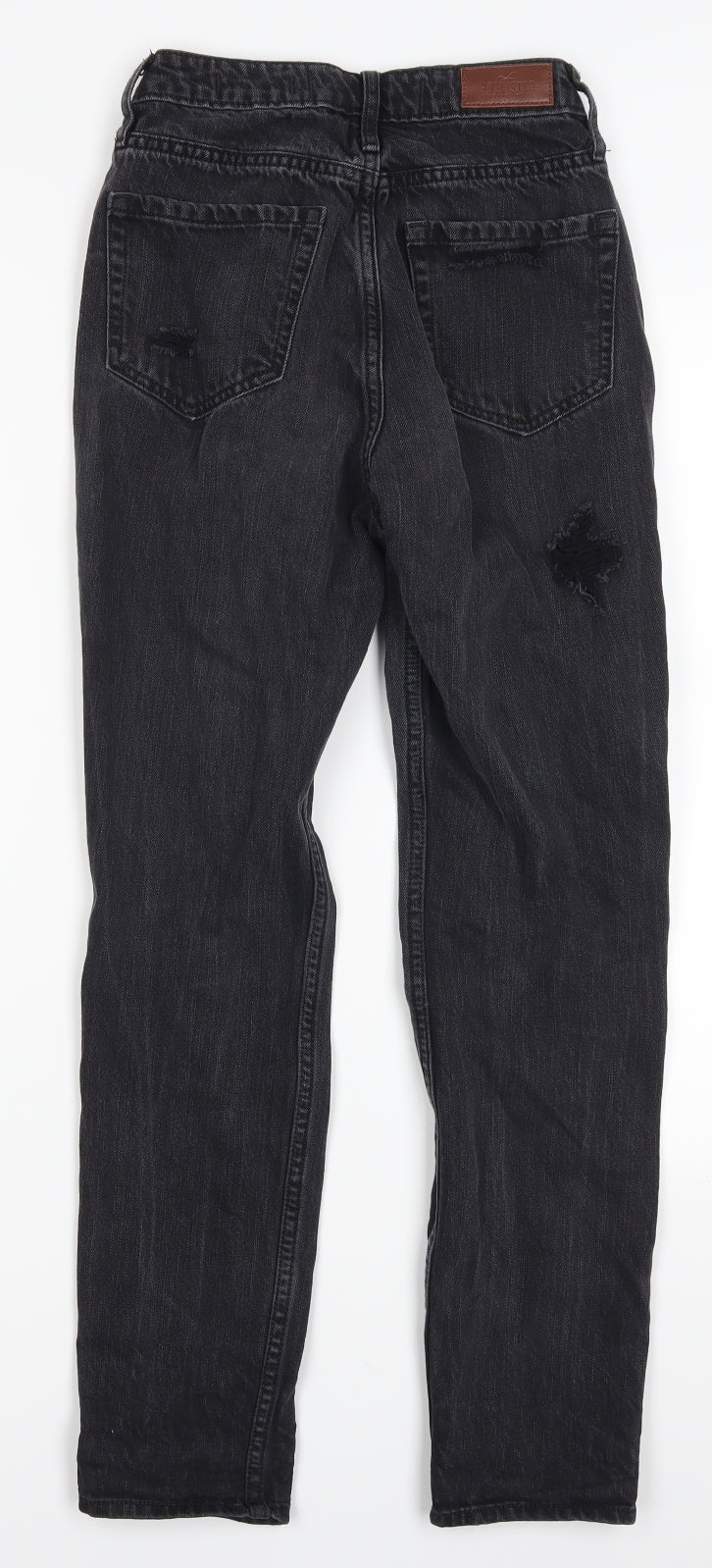 Hollister Womens Grey  Denim Mom Jeans Size 23 in L27 in