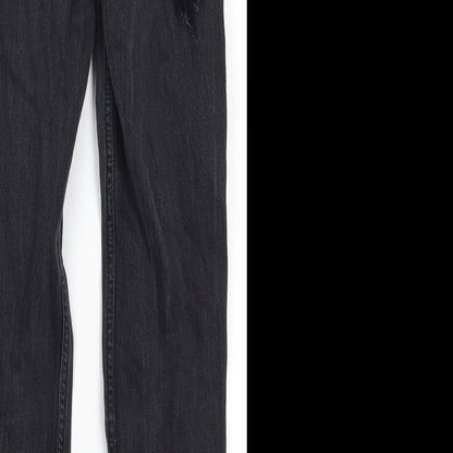 Hollister Womens Grey  Denim Mom Jeans Size 23 in L27 in