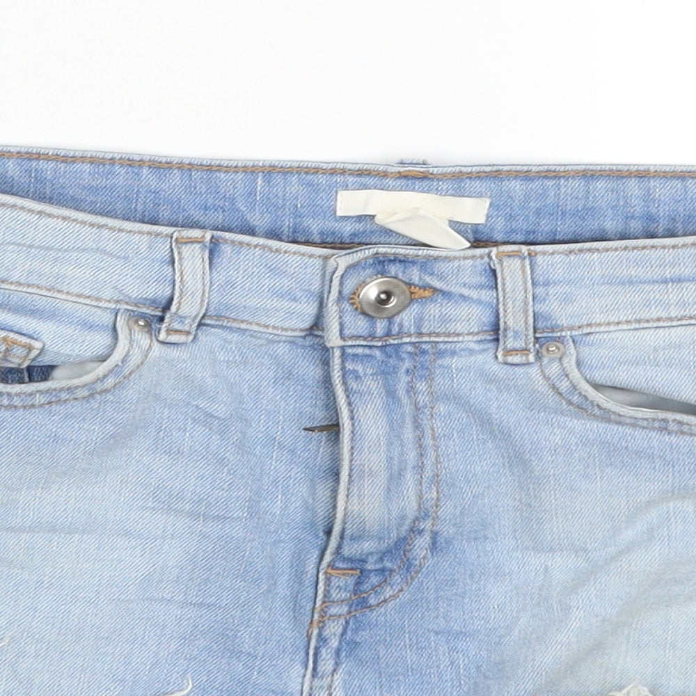 Womens UK Size 6 H&M Regular Fit Cut-Off Shorts