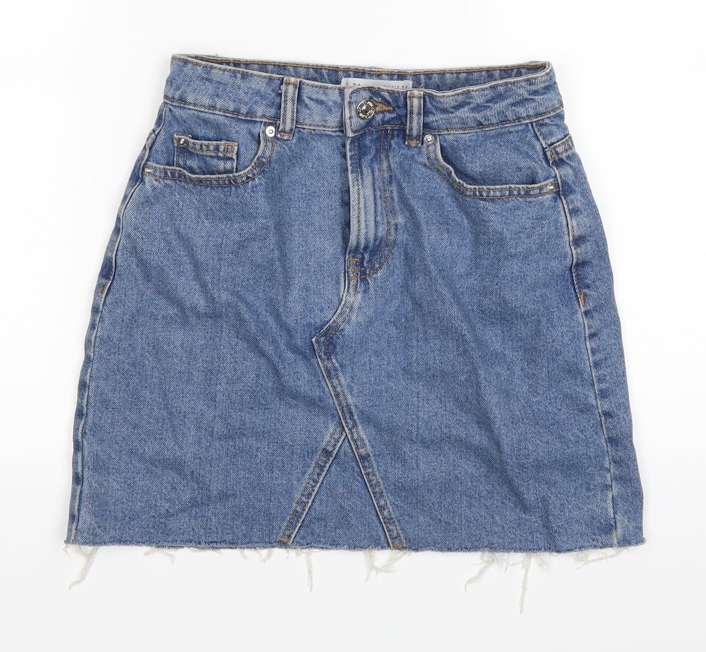 Womens UK Size 6 Denim Co A-Line Denim Skirt
