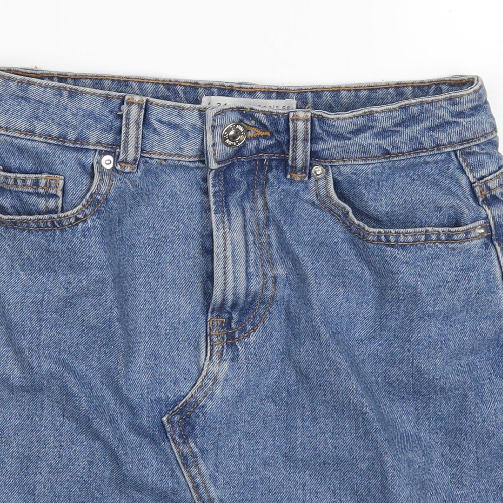 Womens UK Size 6 Denim Co A-Line Denim Skirt