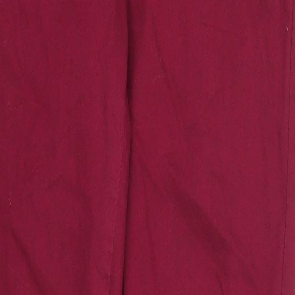 Womens UK Size S Preworn Regular Fit Skinny Pink Jeans