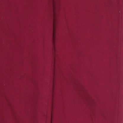 Womens UK Size S Preworn Regular Fit Skinny Pink Jeans