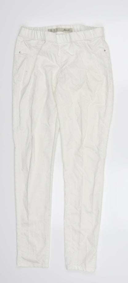 Womens UK Size 8 Denim Co  Jegging White Leggings