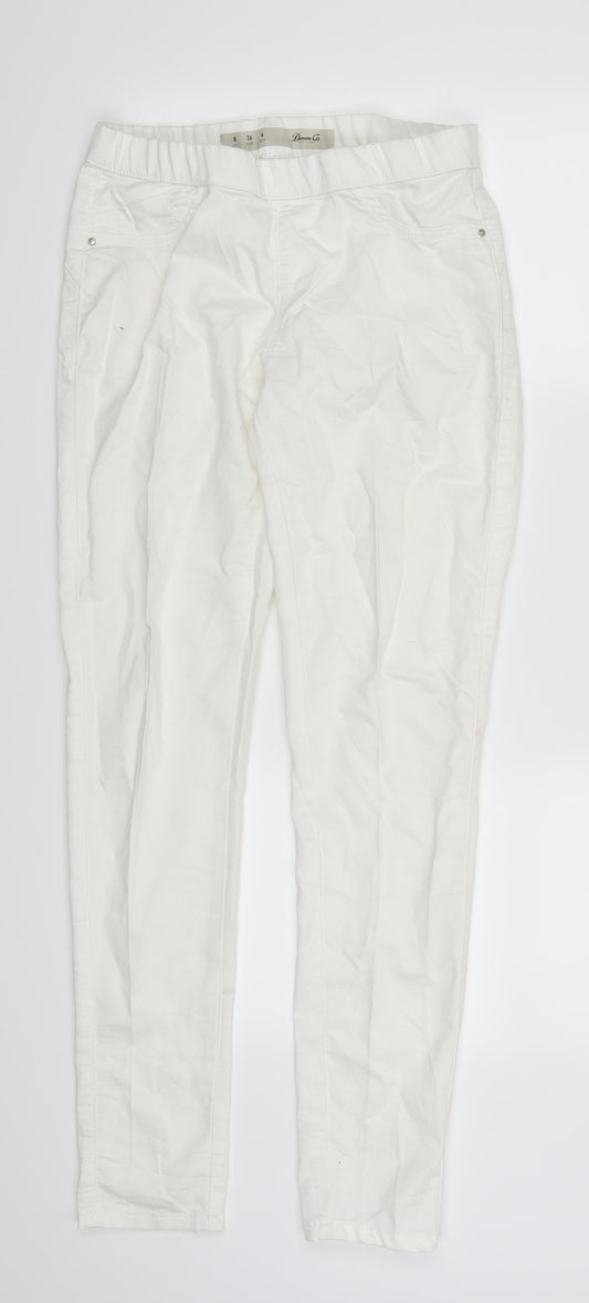 Womens UK Size 8 Denim Co  Jegging White Leggings