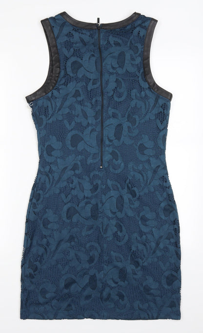 Tart Womens Blue  Lace Pencil Dress  Size L