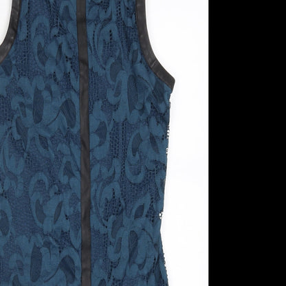 Tart Womens Blue  Lace Pencil Dress  Size L