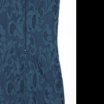 Tart Womens Blue  Lace Pencil Dress  Size L