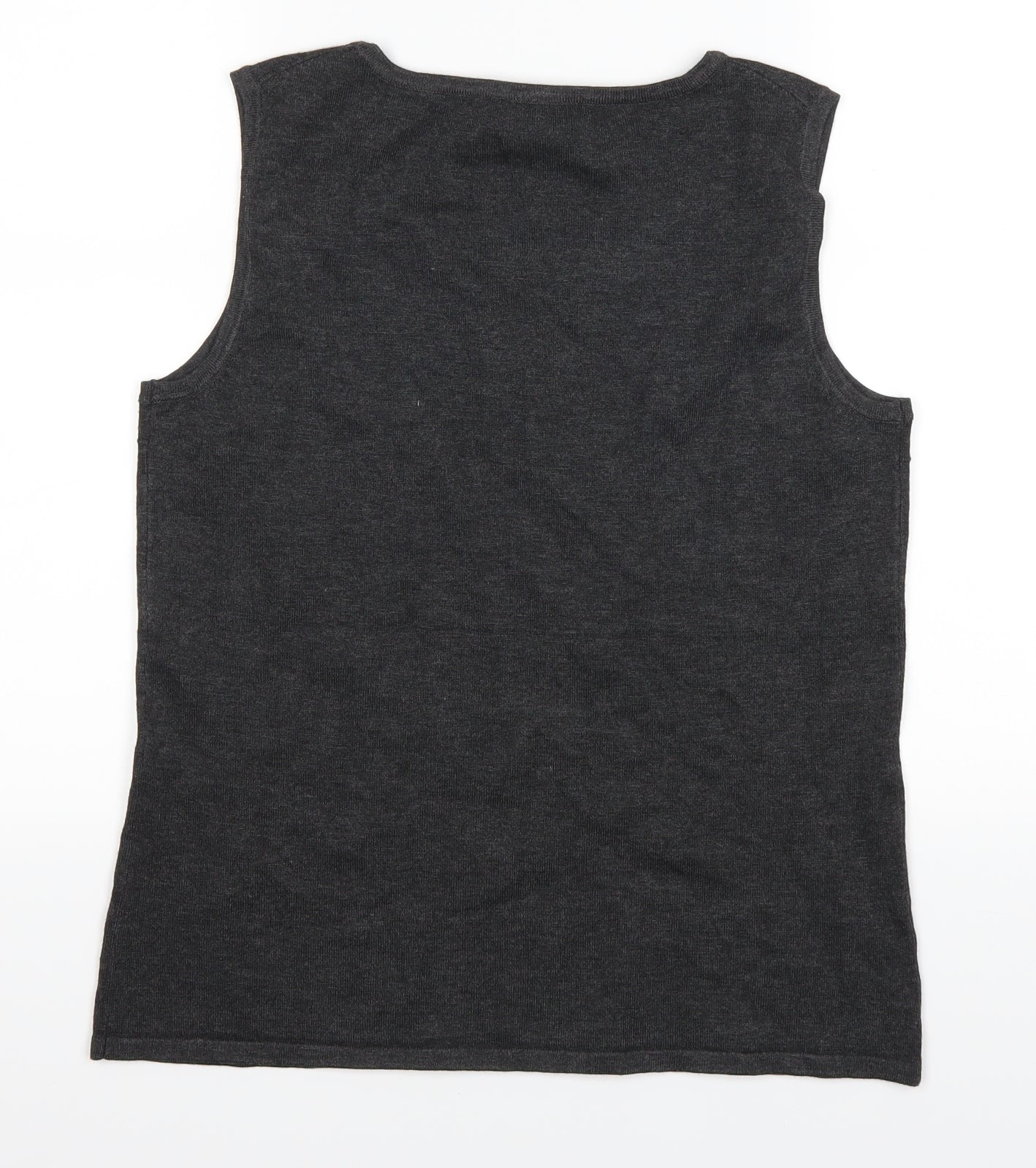 Womens UK Size M Cable & Gauge Grey Basic Tank