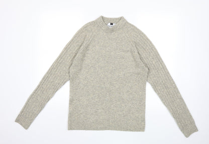 Topman Mens Beige  Knit Pullover Jumper Size S