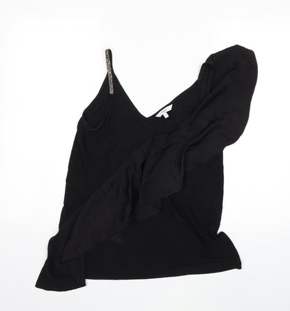Womens UK Size 10 NEXT Black Basic Tank
