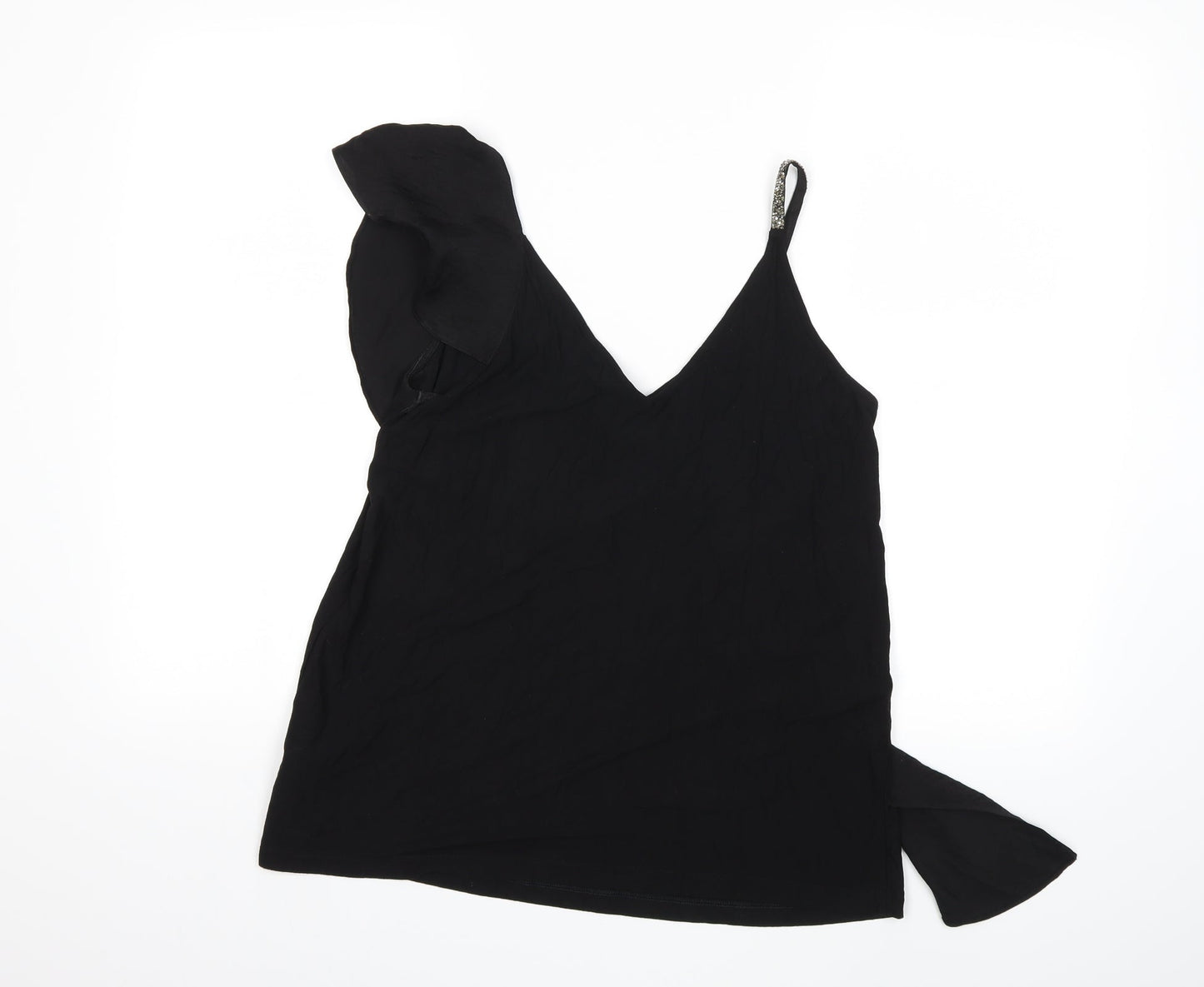 Womens UK Size 10 NEXT Black Basic Tank