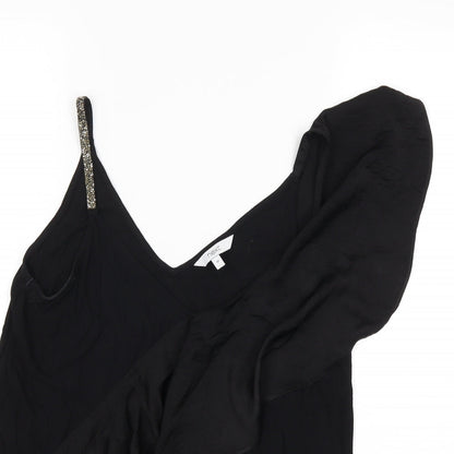 Womens UK Size 10 NEXT Black Basic Tank