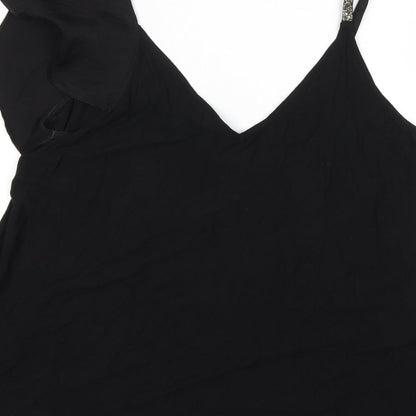 Womens UK Size 10 NEXT Black Basic Tank