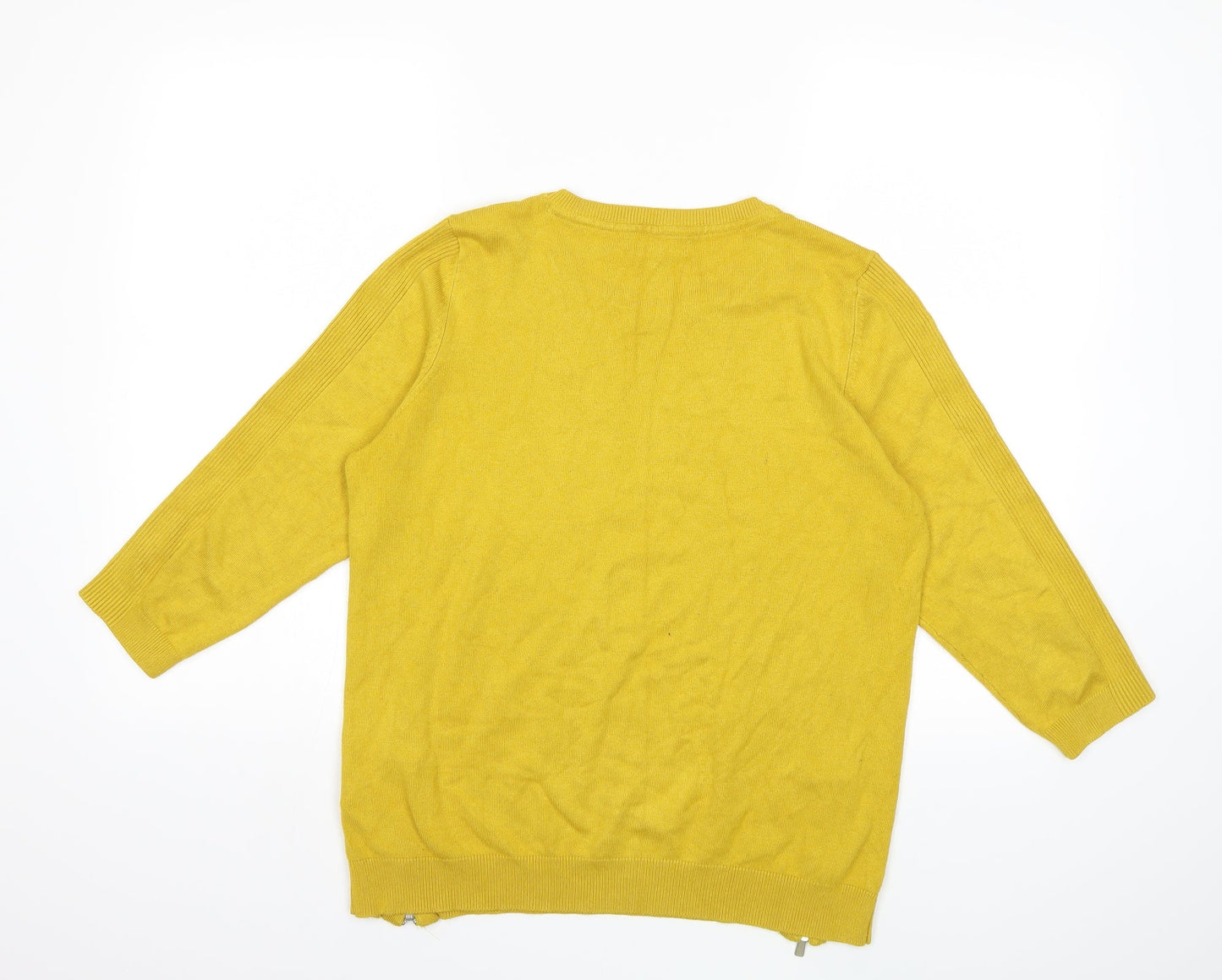 Red Herring Womens Yellow   Pullover Jumper Size 16