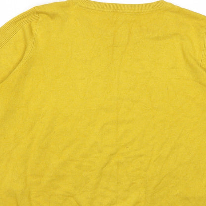 Red Herring Womens Yellow   Pullover Jumper Size 16