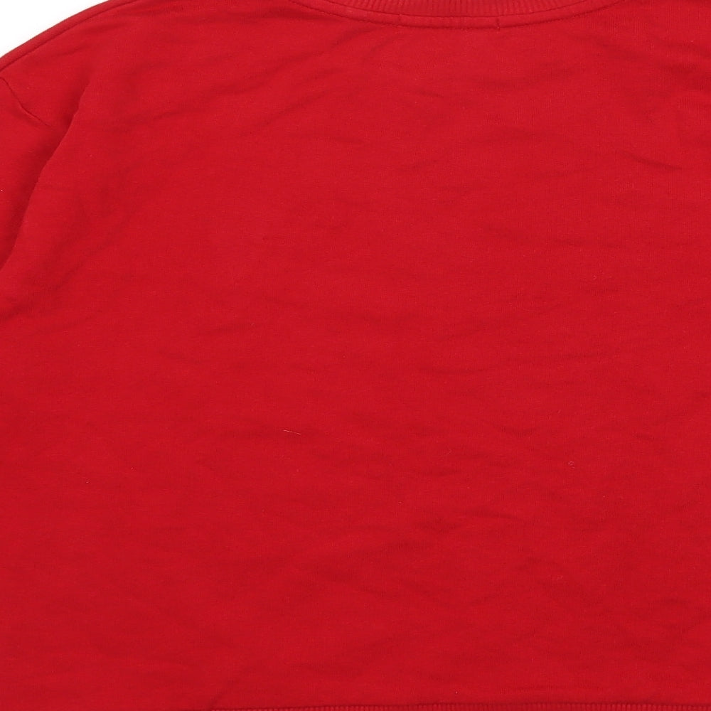 Stradivarius Womens Red   Pullover Sweatshirt Size S