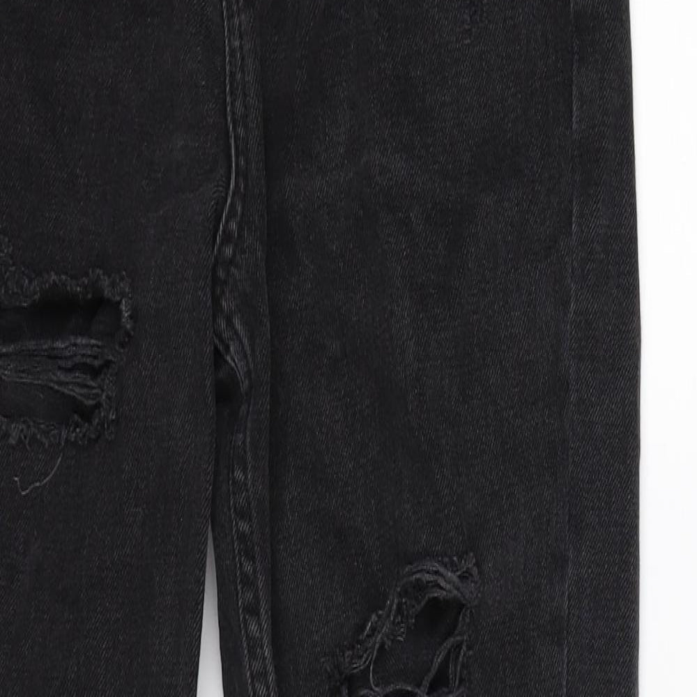 Topshop Womens Black  Denim Skinny Jeans Size 25 in L32 in